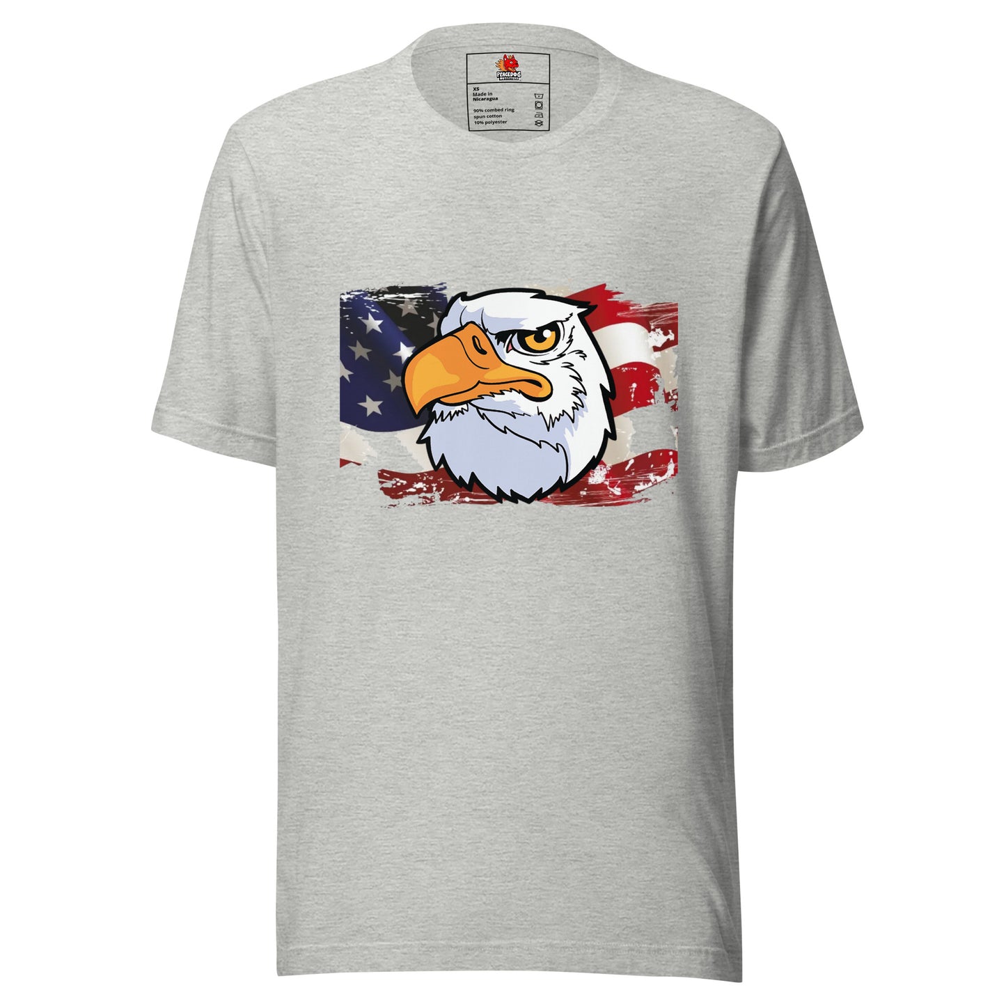 Bald Eagle on US Flag T-shirt
