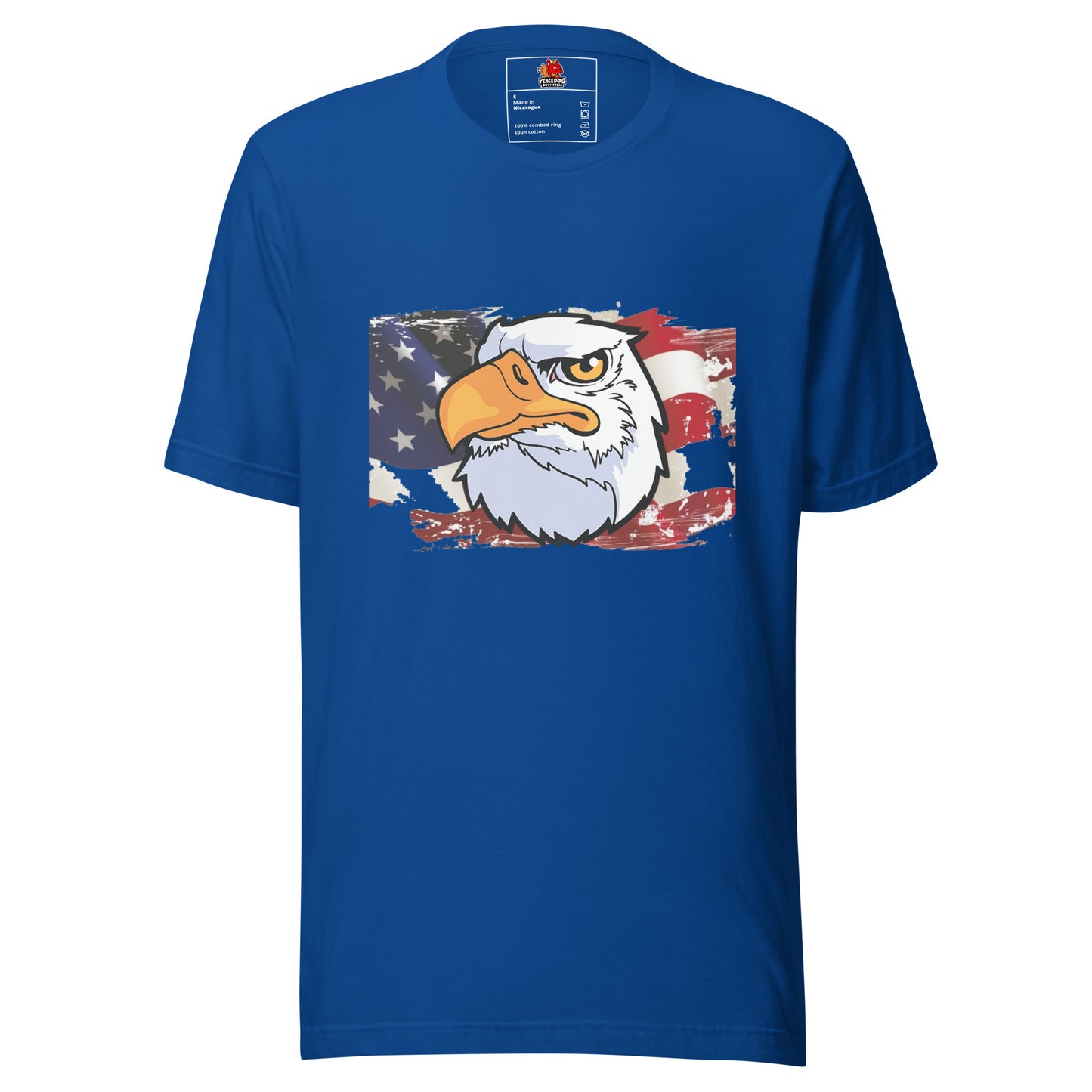 Bald Eagle on US Flag T-shirt