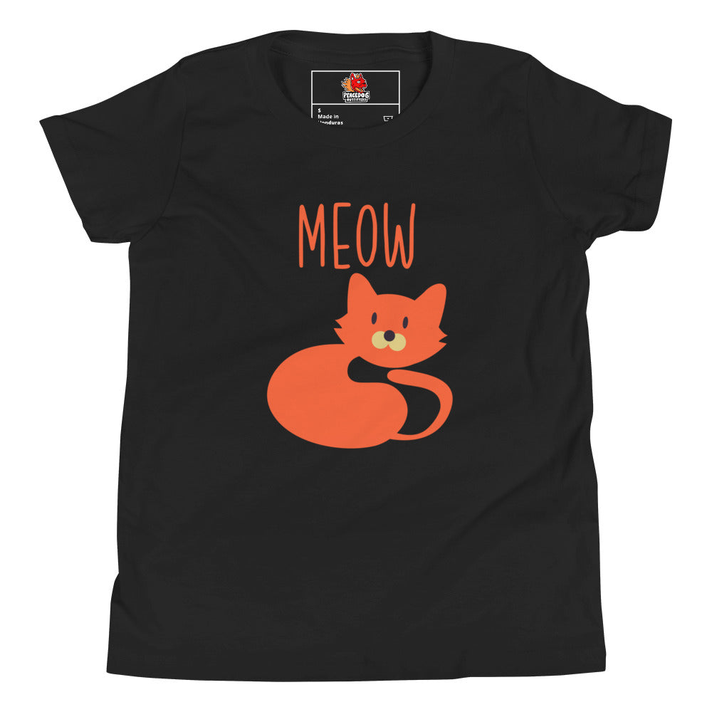 Meow Cat Youth Short Sleeve T-Shirt